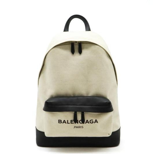 Beige Canvas Balenciaga Backpack