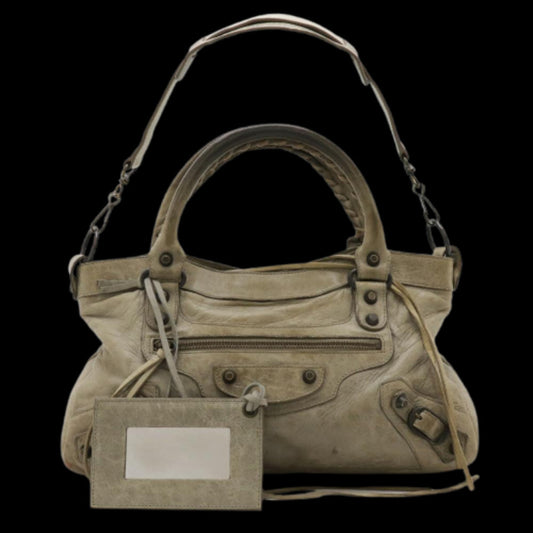 Beige Leather Balenciaga First