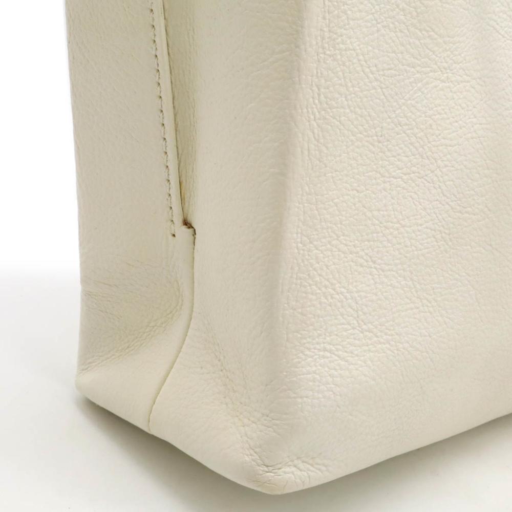 Beige Leather Balenciaga Tote