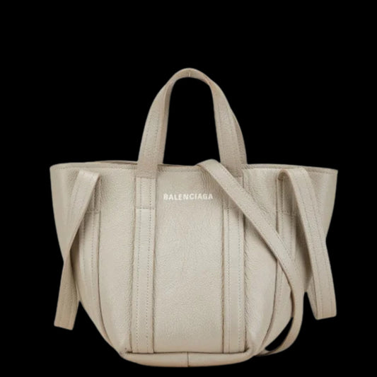 Beige Leather Balenciaga Everyday