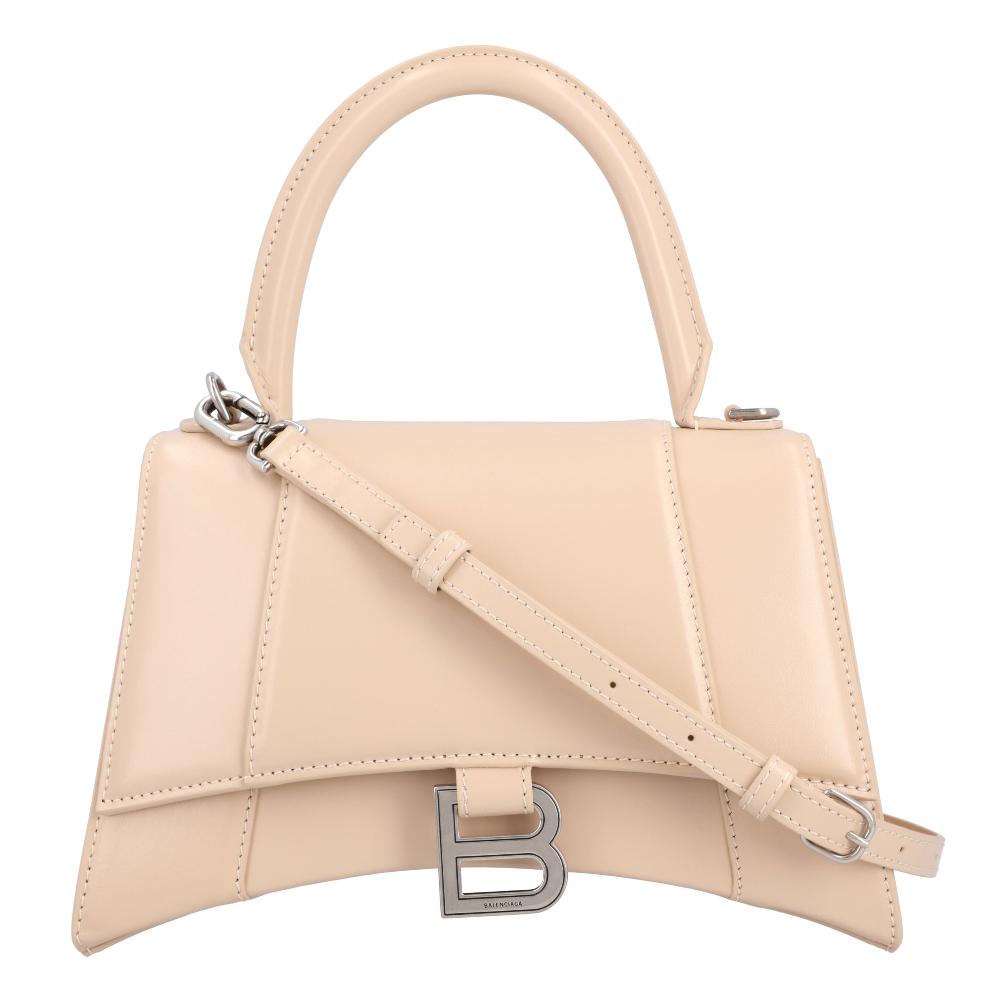 Beige Leather Balenciaga Hourglass