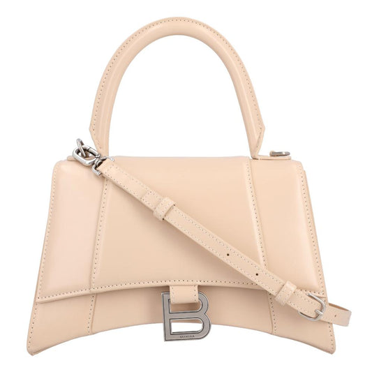 Beige Leather Balenciaga Hourglass