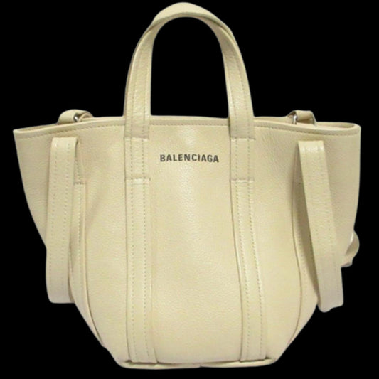 Beige Leather Balenciaga Everyday