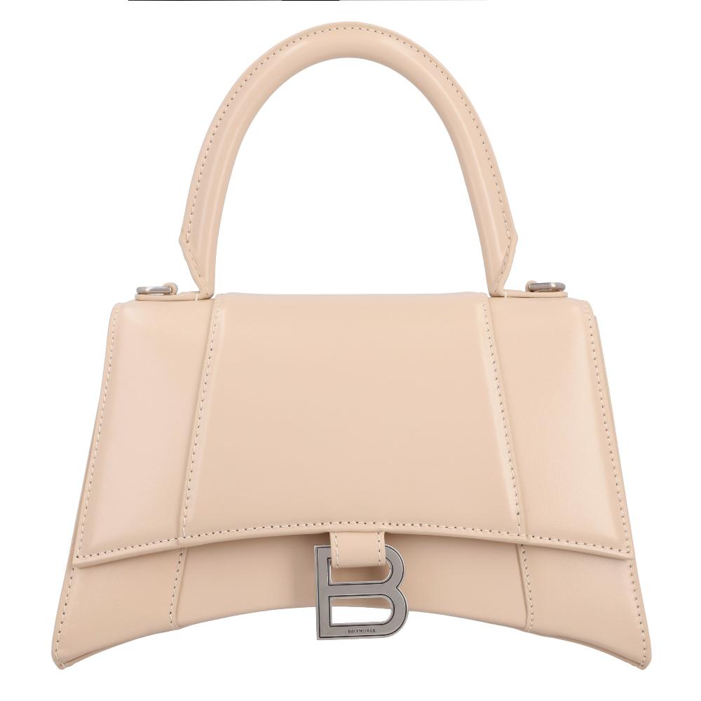 Beige Leather Balenciaga Hourglass