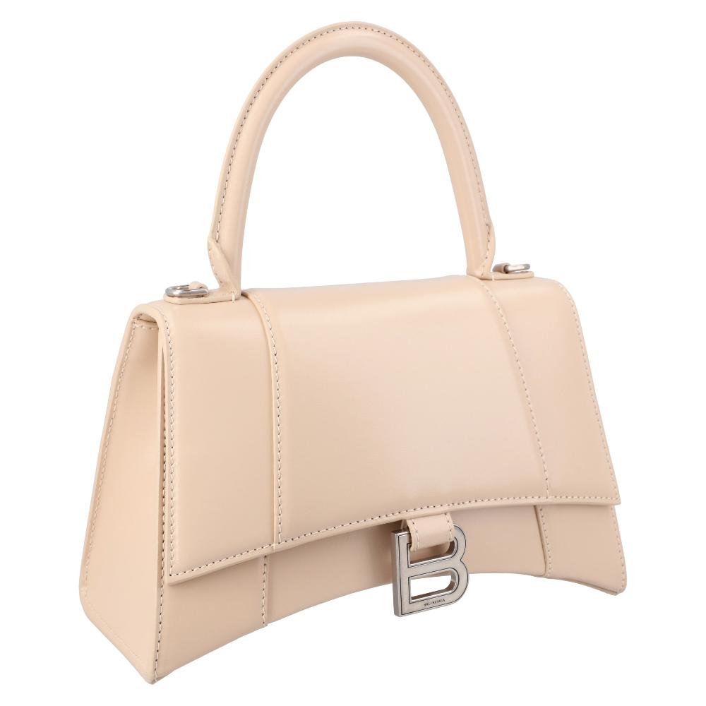 Beige Leather Balenciaga Hourglass