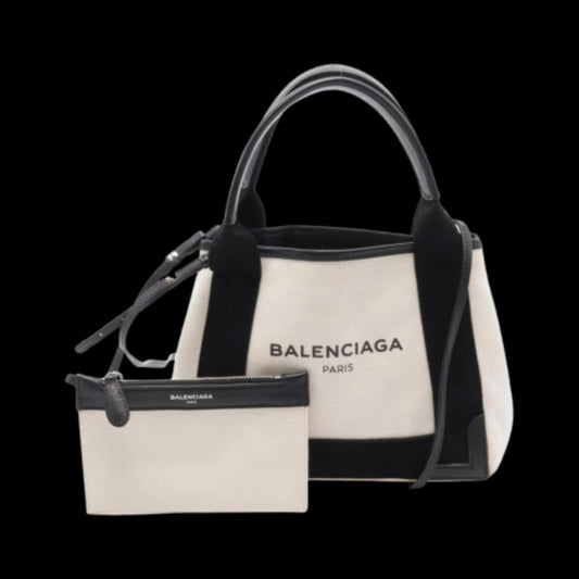 Black Canvas Balenciaga Cabas