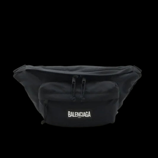 Black Canvas Balenciaga Belt Bag