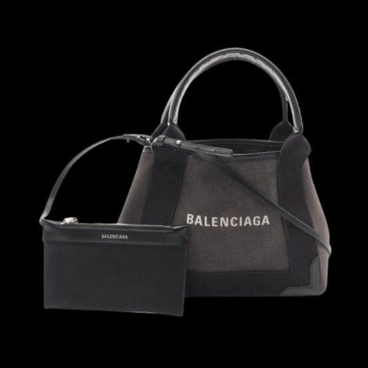 Black Canvas Balenciaga Cabas