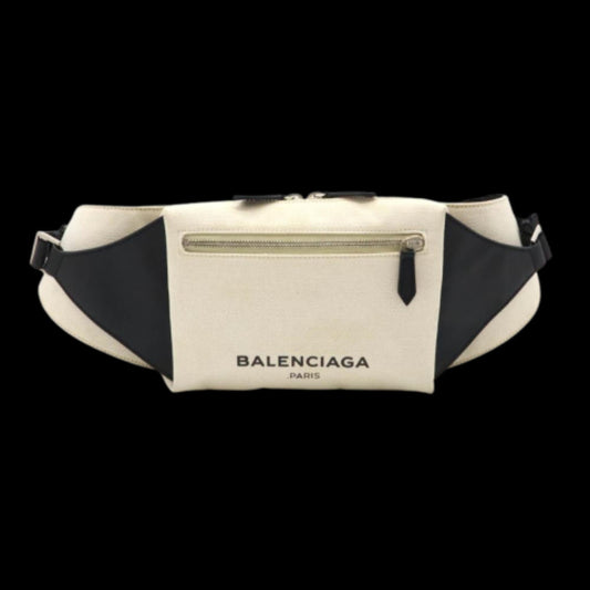 Black Canvas Balenciaga Belt Bag