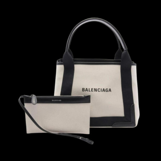 Black Canvas Balenciaga Cabas