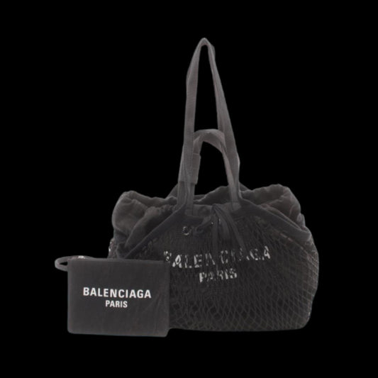 Black Canvas Balenciaga Tote