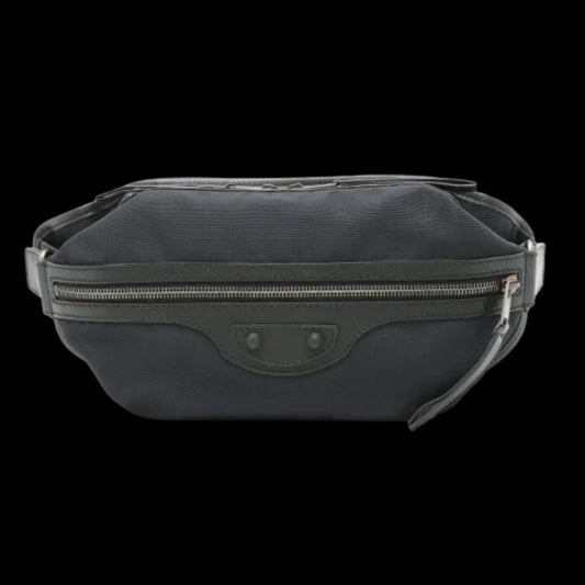 Black Canvas Balenciaga Belt Bag