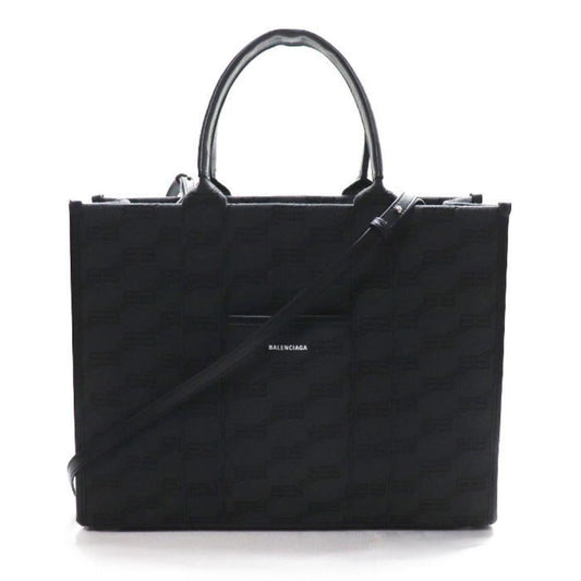 Black Fabric Balenciaga Shoulder Bag