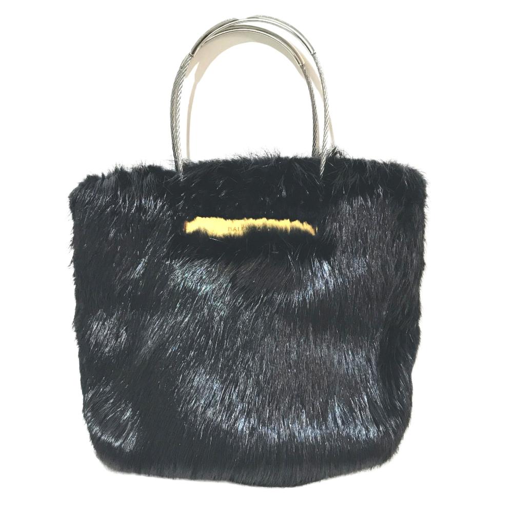 Black Fur Balenciaga Handbag