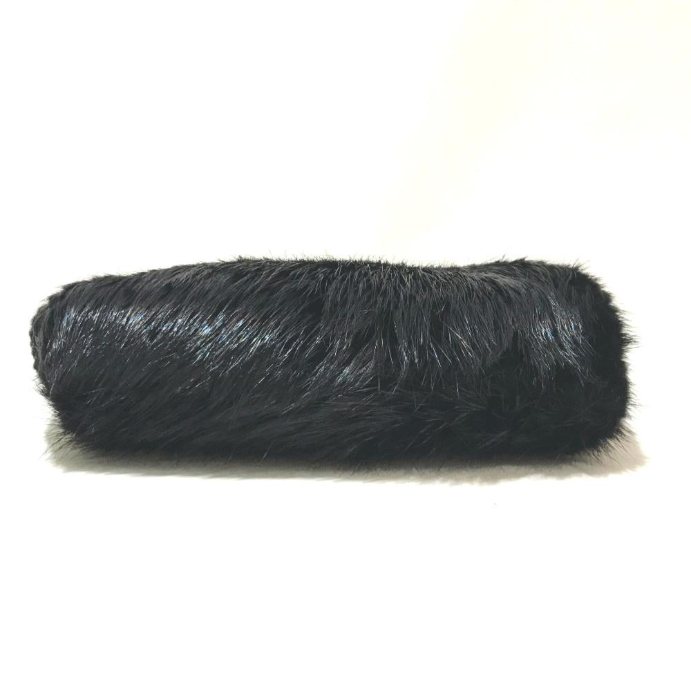 Black Fur Balenciaga Handbag