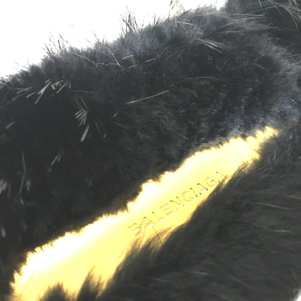 Black Fur Balenciaga Handbag