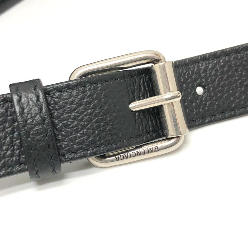 Black Leather Balenciaga Shoulder Bag