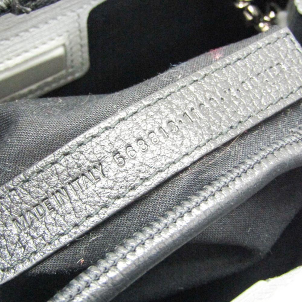Black Leather Balenciaga Shoulder Bag