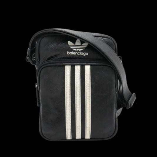 Black Leather Balenciaga Crossbody Bag