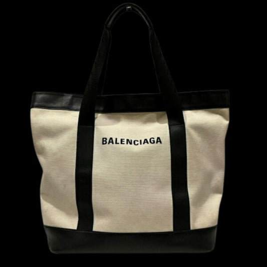 Black Leather Balenciaga Tote