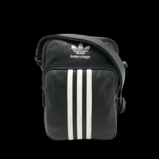 Black Leather Balenciaga Crossbody Bag