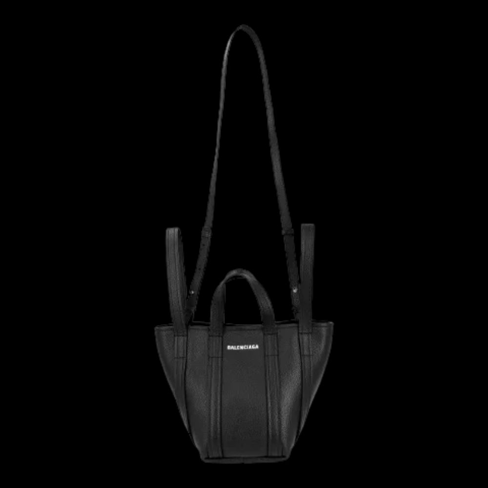 Black Leather Balenciaga Tote