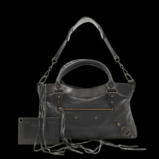 Black Leather Balenciaga First