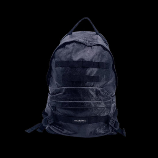 Black Leather Balenciaga Backpack