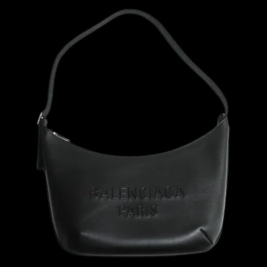 Black Leather Balenciaga Shoulder Bag