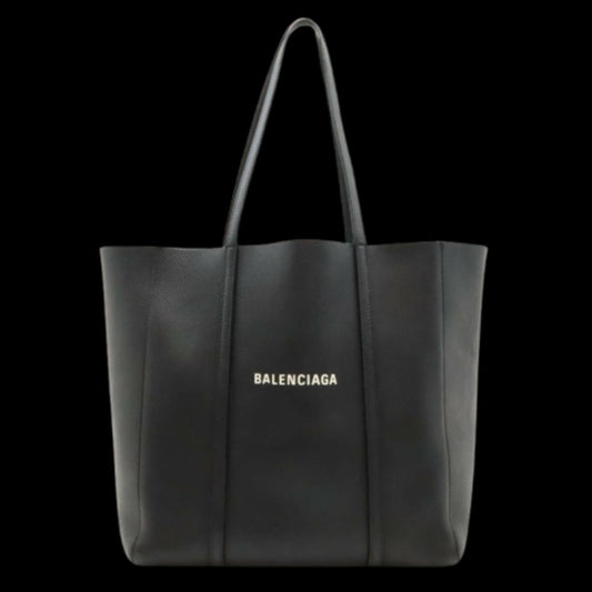 Black Leather Balenciaga Shoulder Bag