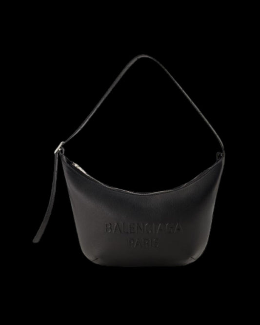Black Leather Balenciaga Shoulder Bag