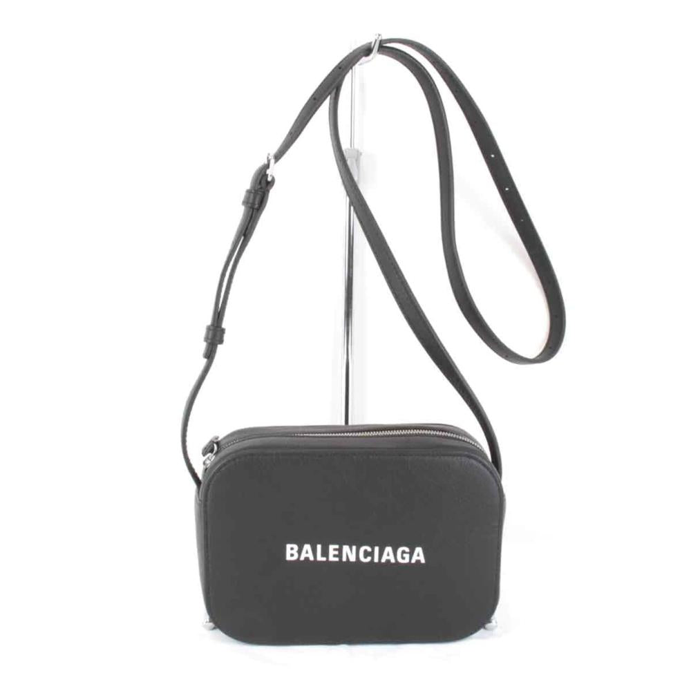 Black Leather Balenciaga Shoulder Bag
