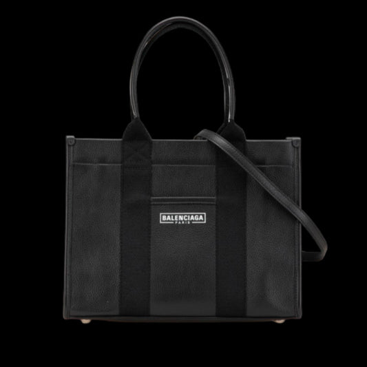 Black Leather Balenciaga Shoulder Bag