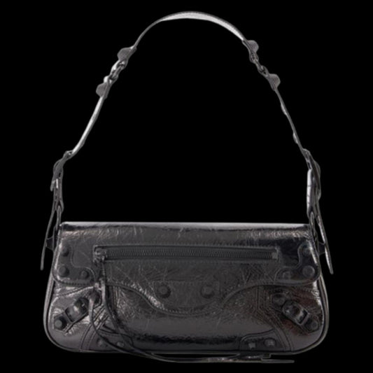 Black Leather Balenciaga Shoulder Bag