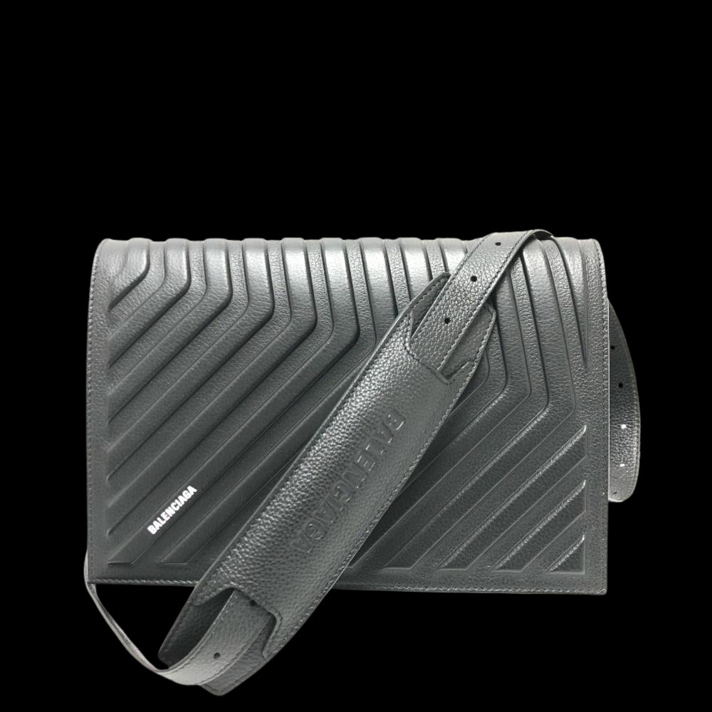 Black Leather Balenciaga Shoulder Bag