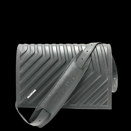 Black Leather Balenciaga Shoulder Bag