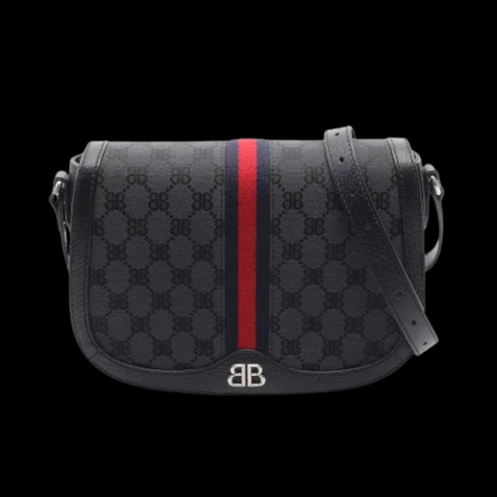 Black Leather Balenciaga Shoulder Bag