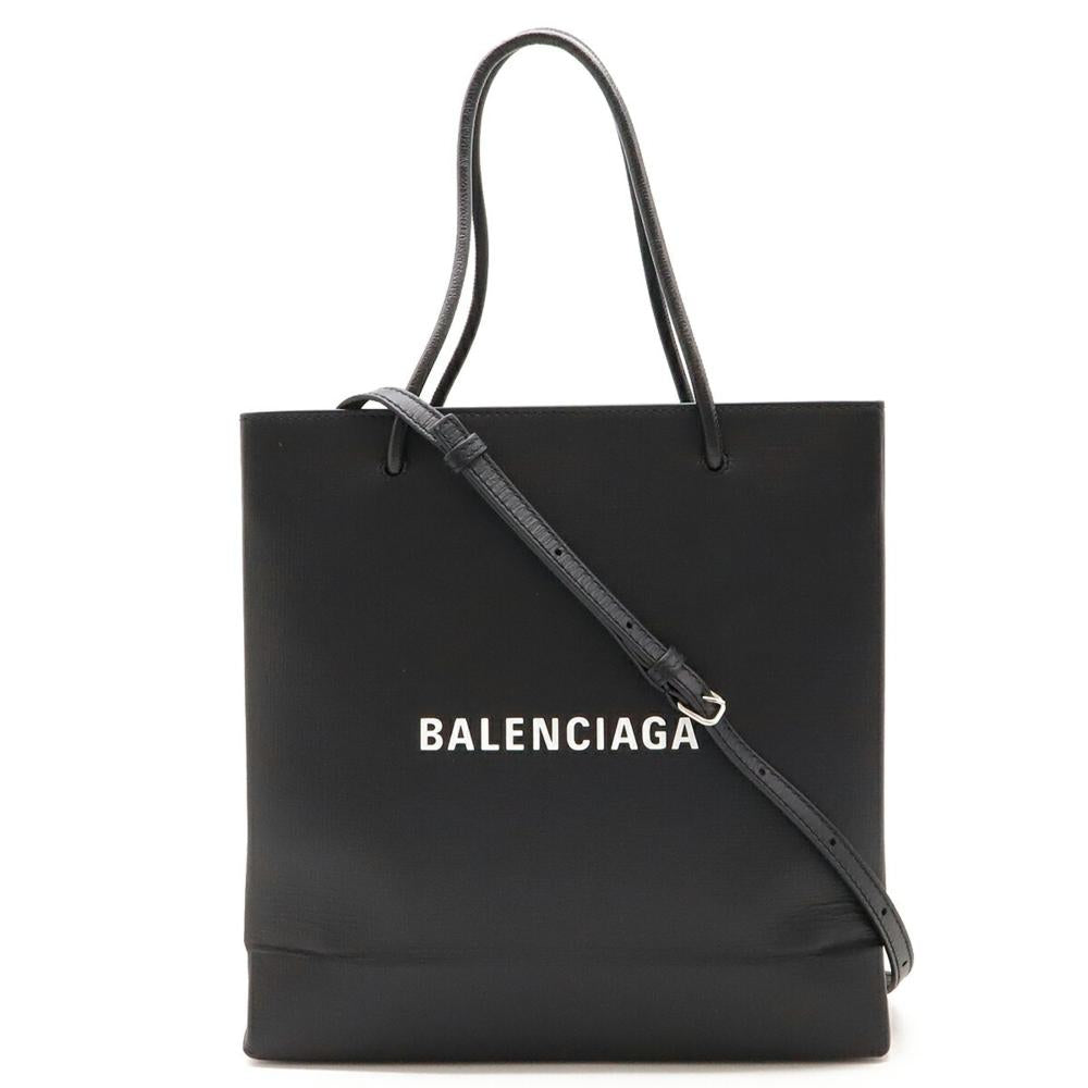 Black Leather Balenciaga Shoulder Bag