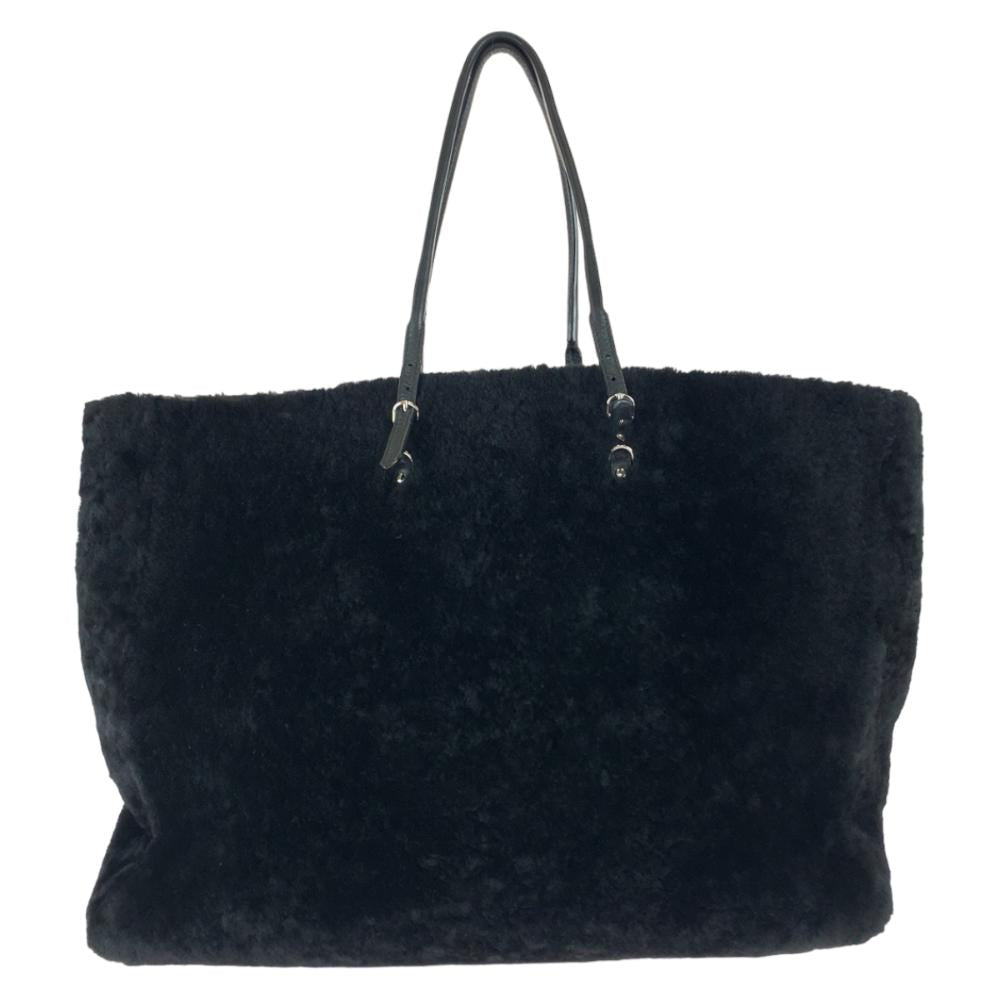 Black Leather Balenciaga Tote