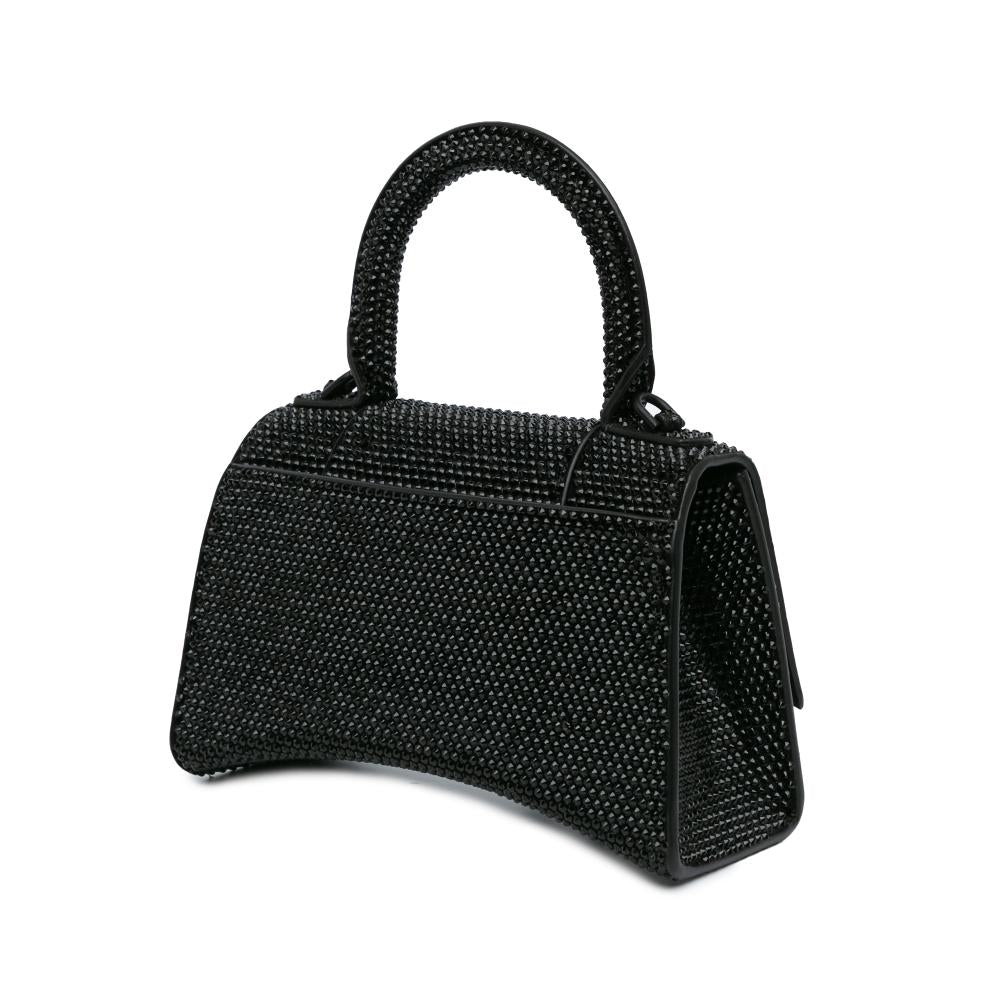 Black Leather Balenciaga Hourglass
