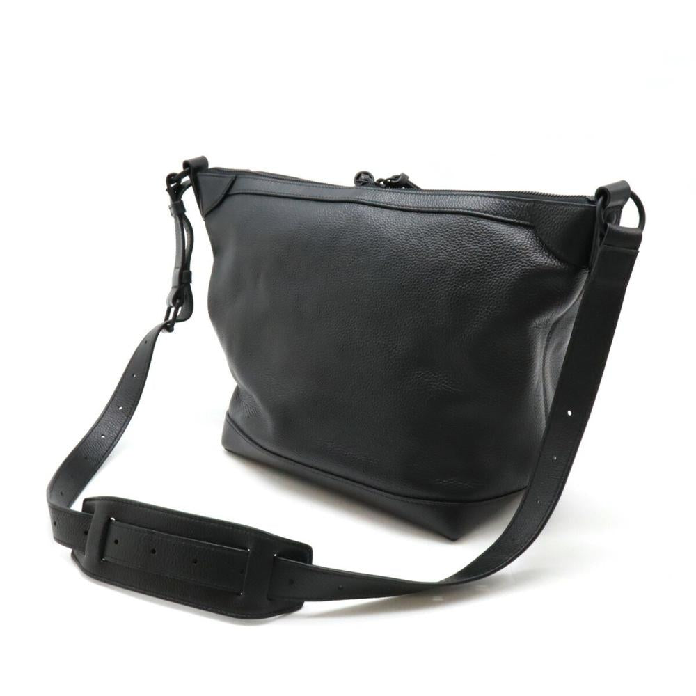 Black Leather Balenciaga Shoulder Bag