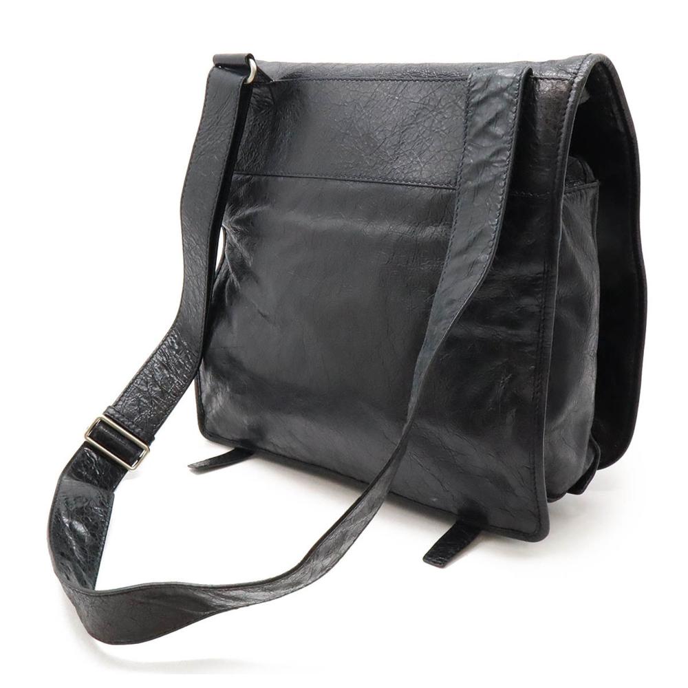 Black Leather Balenciaga Shoulder Bag