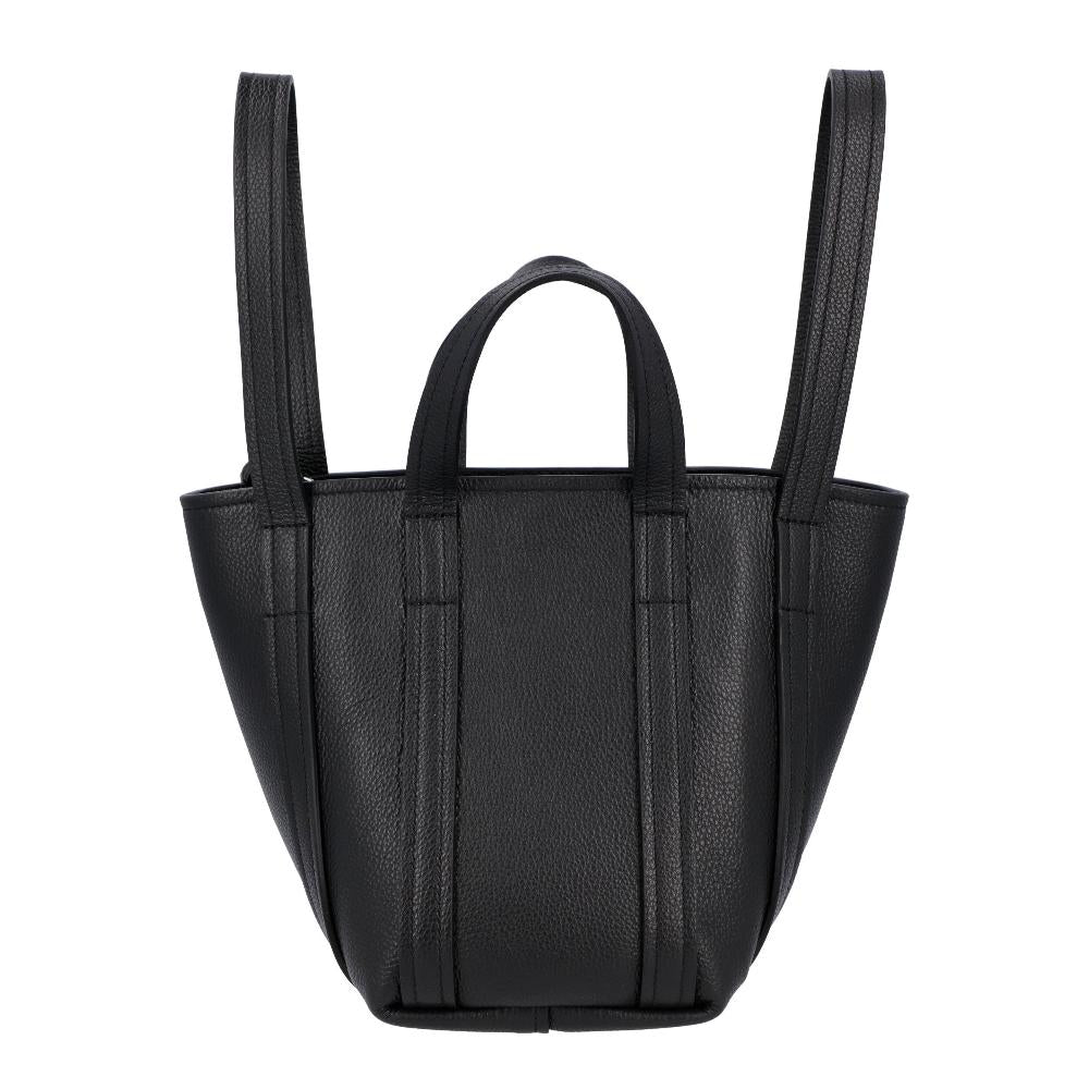 Black Leather Balenciaga Tote