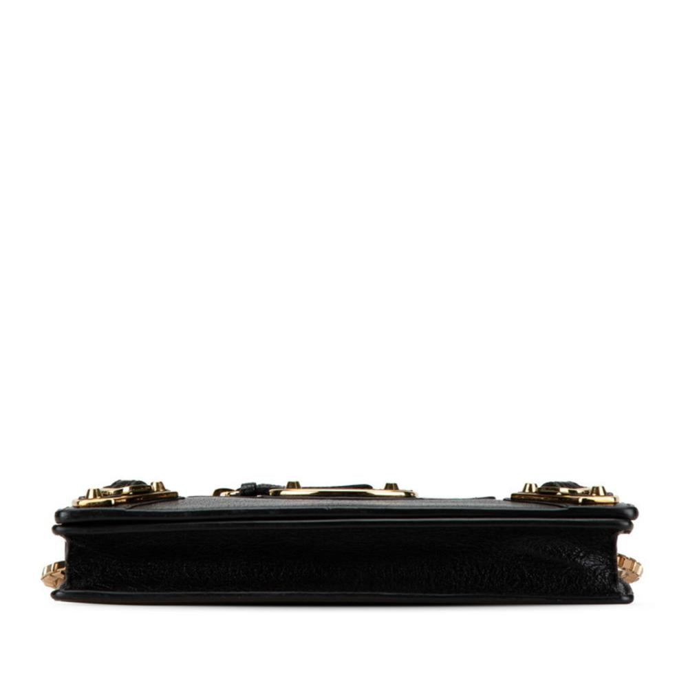 Black Leather Balenciaga Shoulder Bag