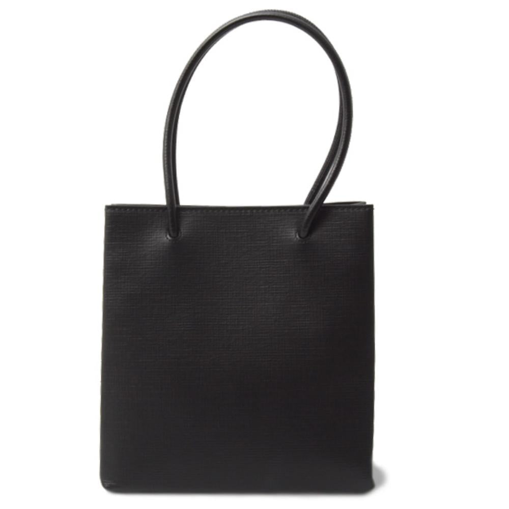 Black Leather Balenciaga Tote