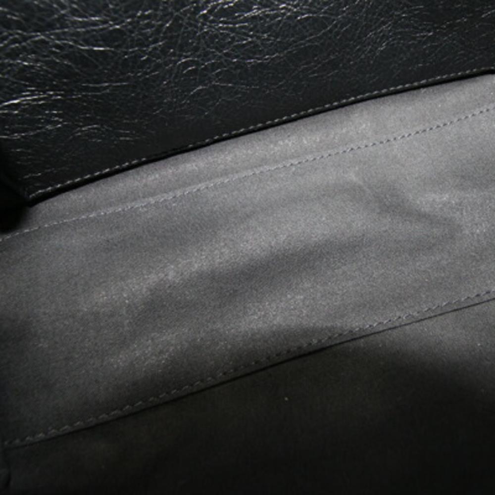 Black Leather Balenciaga Handbag