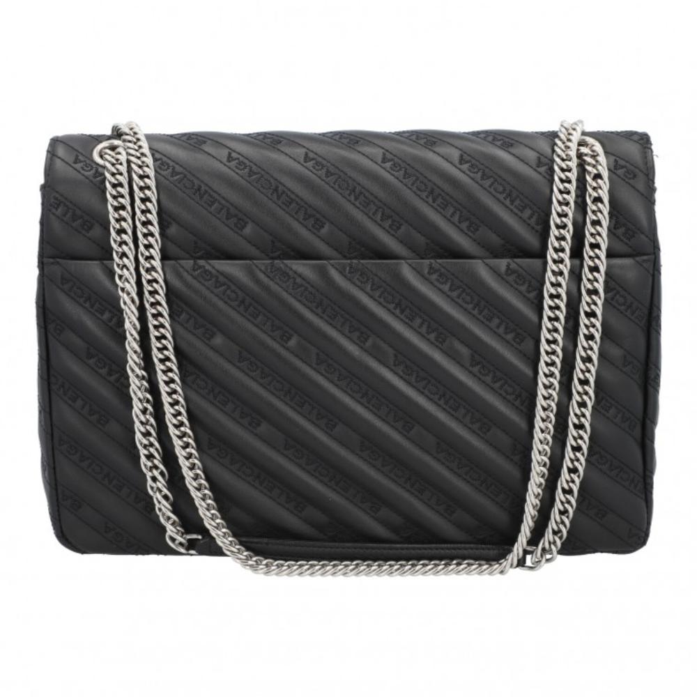 Black Leather Balenciaga Shoulder Bag