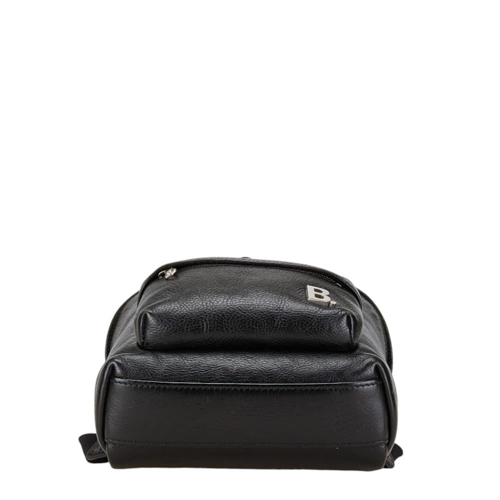 Black Leather Balenciaga Backpack