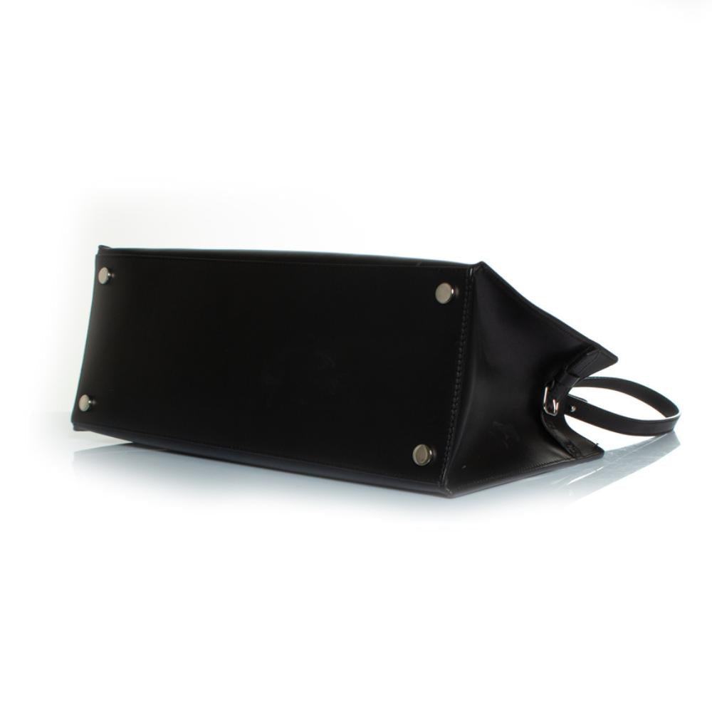 Black Leather Balenciaga Tote