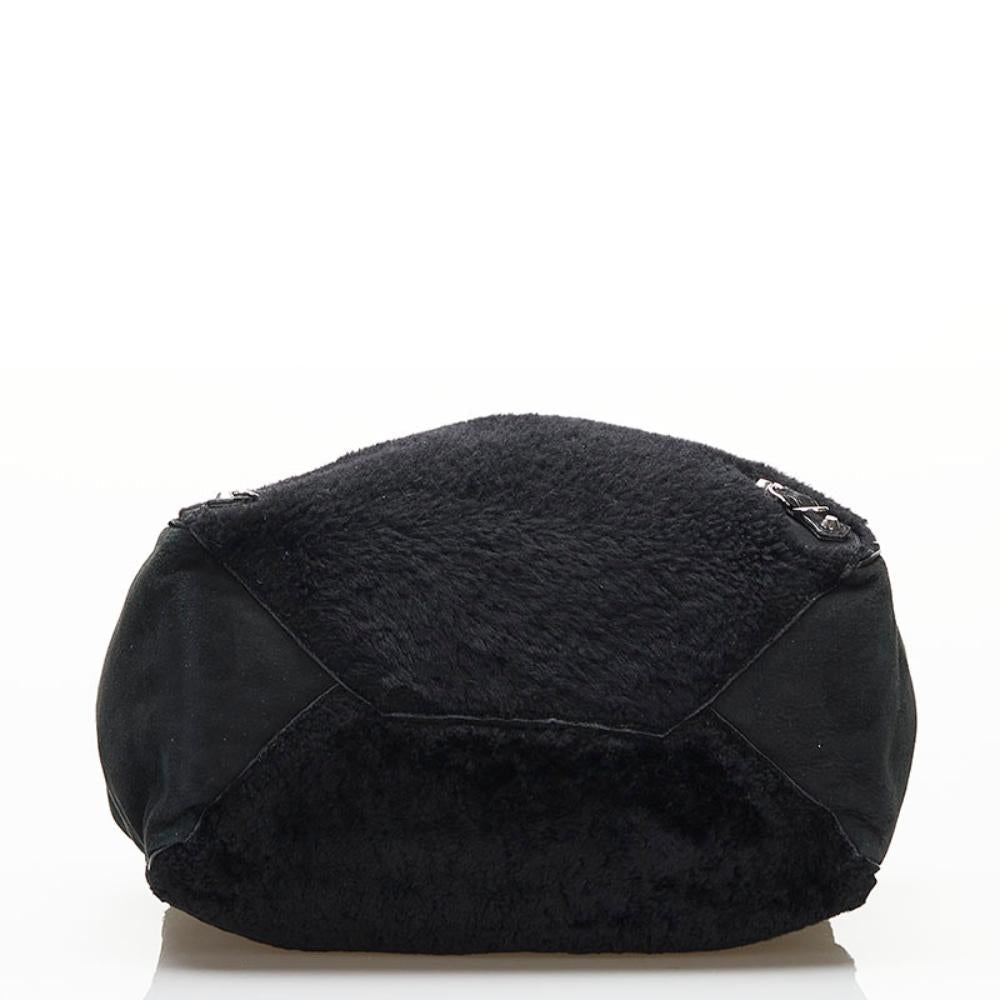 Black Leather Balenciaga Tote